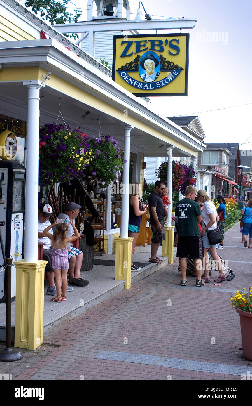 Shopper & Shopper in North Conway, New Hampshire, Usa Stockfoto