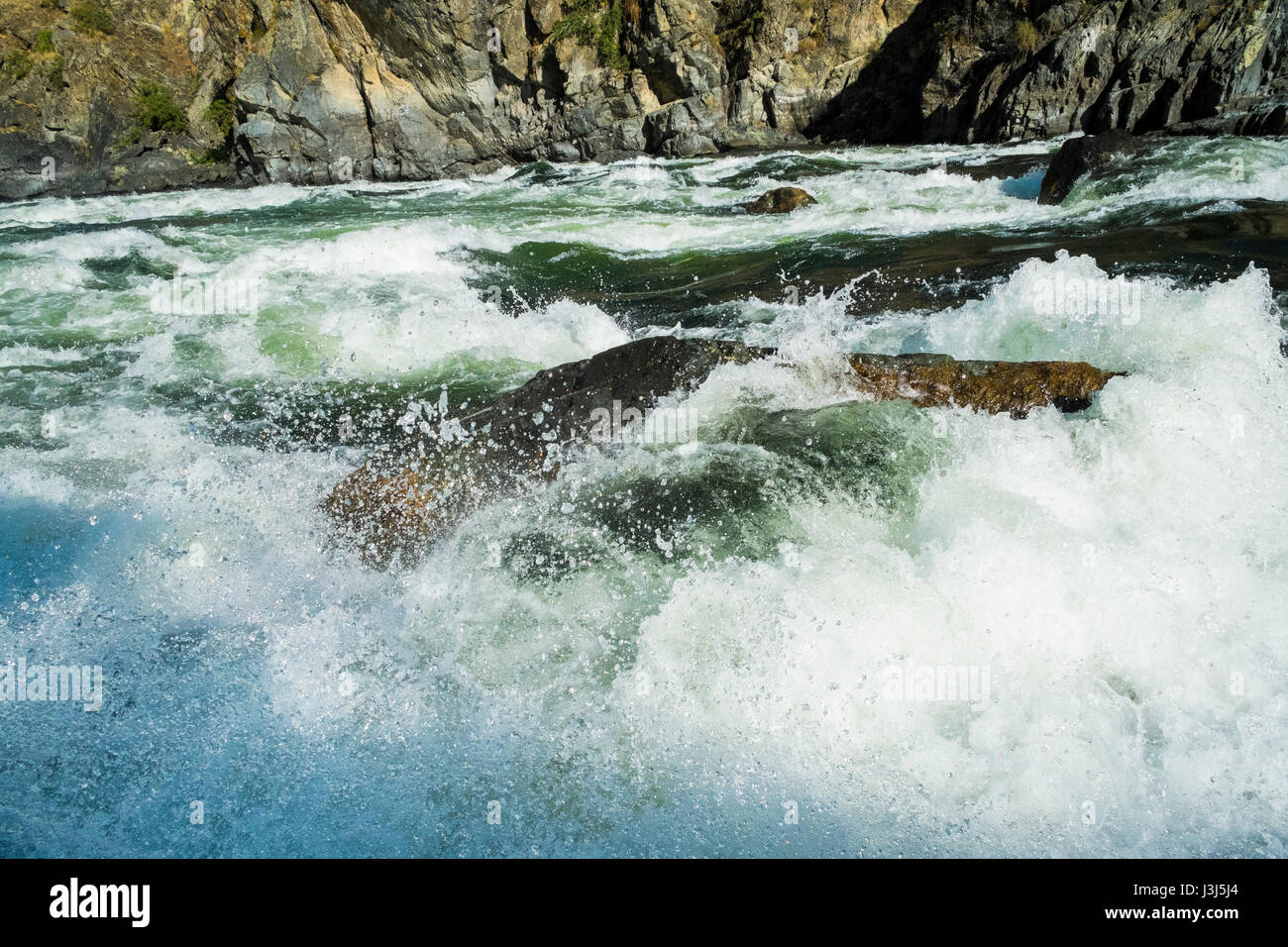 Rauhen und wilden Stromschnellen im Hells Canyon, Idaho Stockfoto