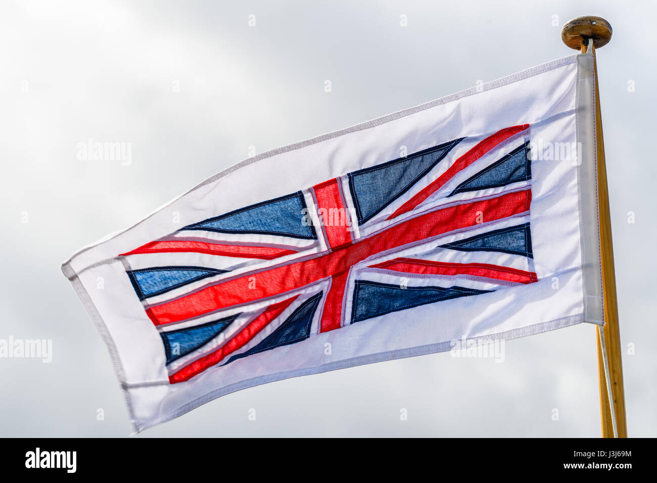 Der Union Jack Flagge, Symbol der Vereinigtes Königreich von Großbritannien und Irland Northen, erschien erstmals im Jahre 1606. Stockfoto