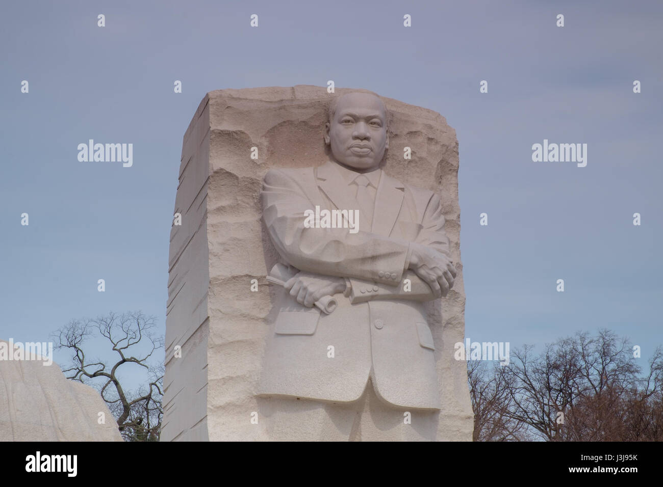 Nahaufnahme von Martin Luther King Jr. Memorial in Washington, DC Stockfoto