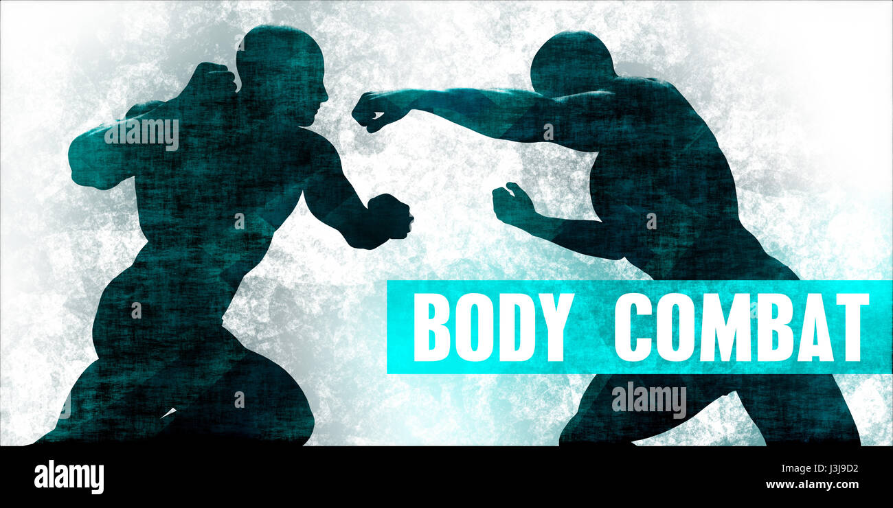 Body combat Martial Arts Self Defence Training Concept Stockfoto