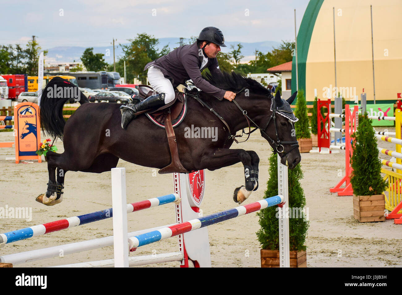 Reiten Sie, World Cup, Bozhurishte, Sofia, Bulgarien Stockfoto