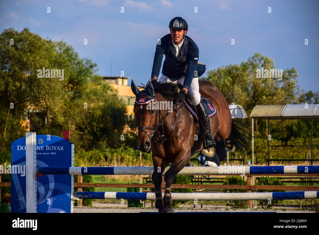 Reiten Sie, World Cup, Bozhurishte, Sofia, Bulgarien Stockfoto