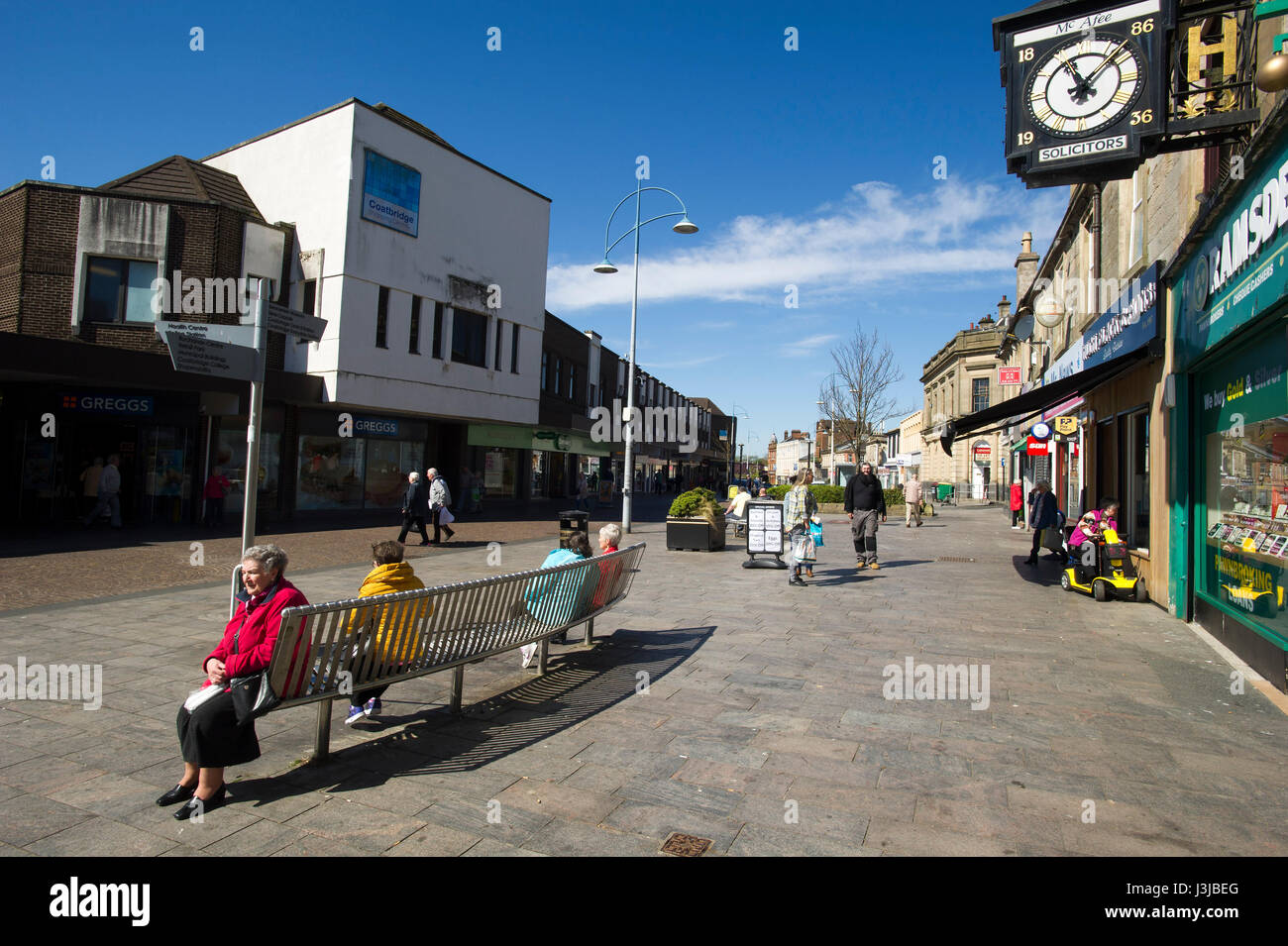 Coatbridge Stadtzentrum, North Lanarkshire, Schottland, Vereinigtes Königreich Stockfoto