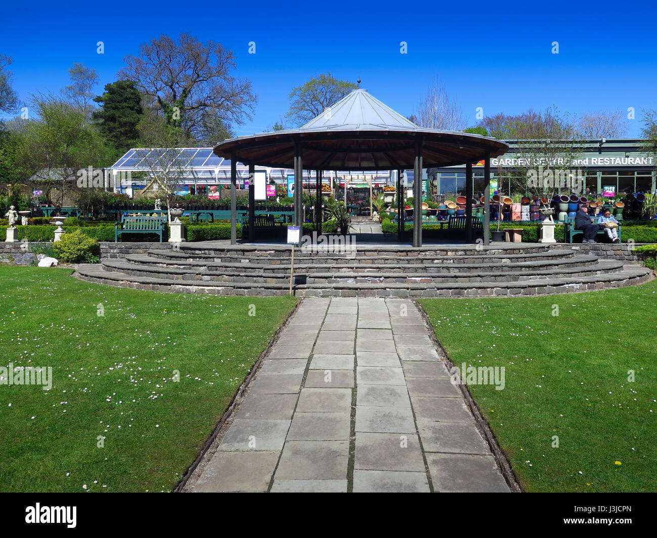 Formalen Garten und Garten-Center Mugdock Country Park Milngavie Glasgow Stockfoto