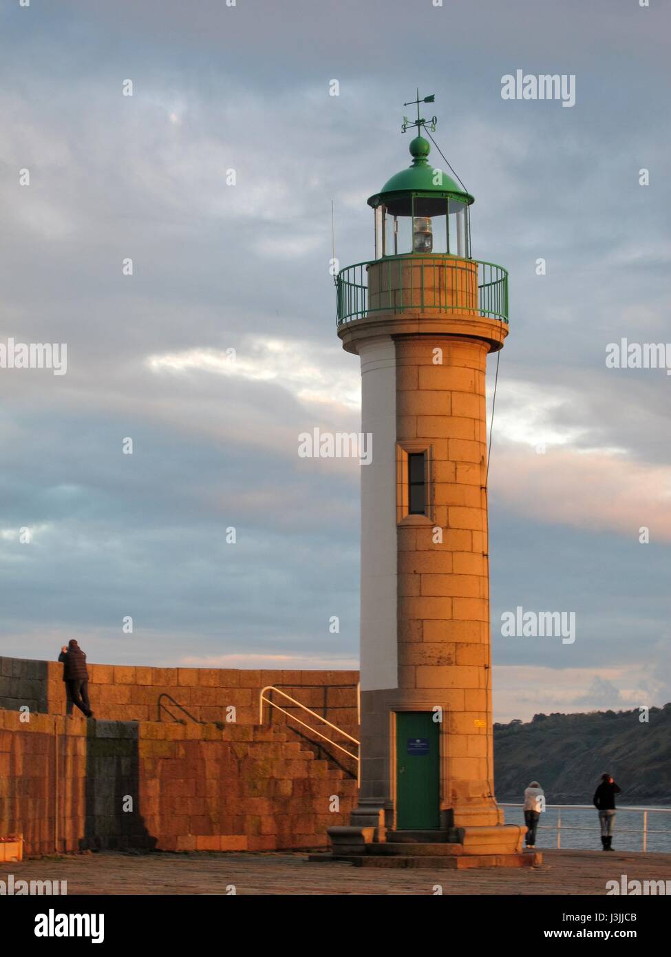 Binic in der Bretagne Stockfoto