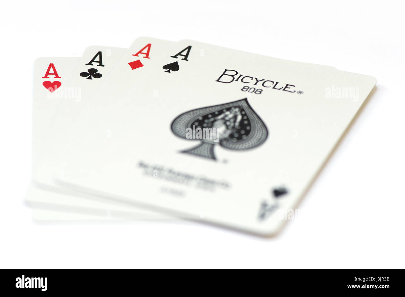 Royal Flush Poker Karten Poker Asse Stockfoto