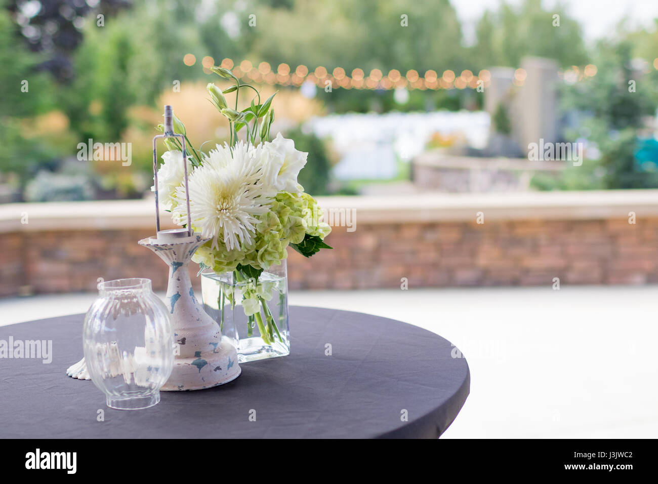 Hochzeit Blume Herzstück Stockfoto