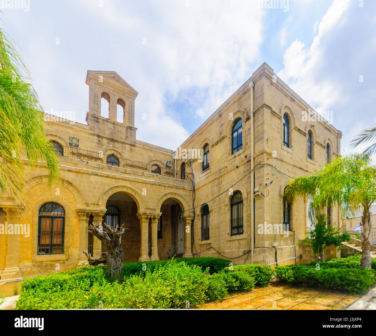 Ein 19. Jahrhundert Karmeliterkloster Gebäude in Haifa, Israel Stockfoto