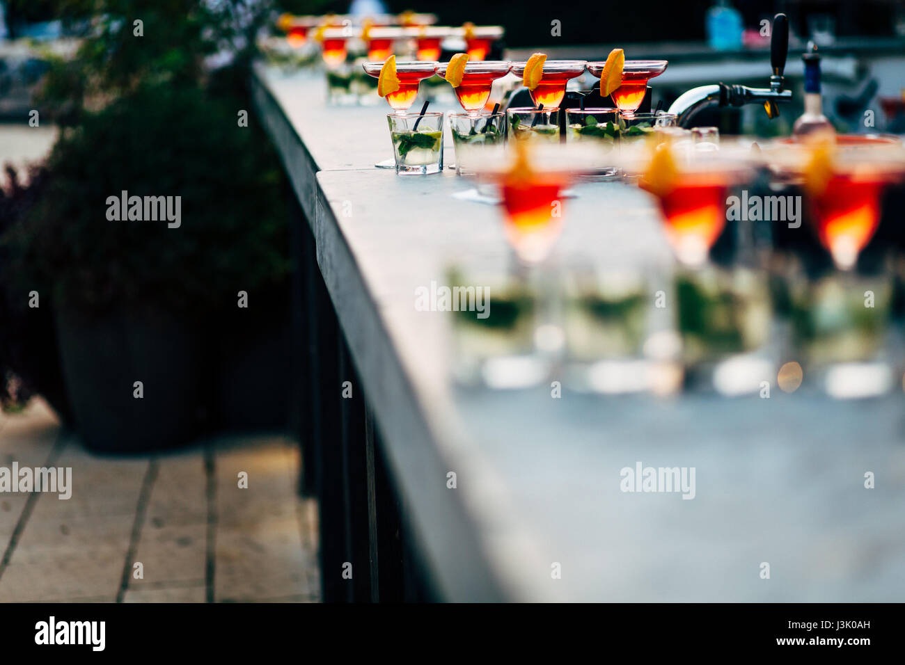 Design-Details der Luxus-Veranstaltungen. Dinge wie schöne Tabelle Einstellung für das Ereignis bereit. Stockfoto