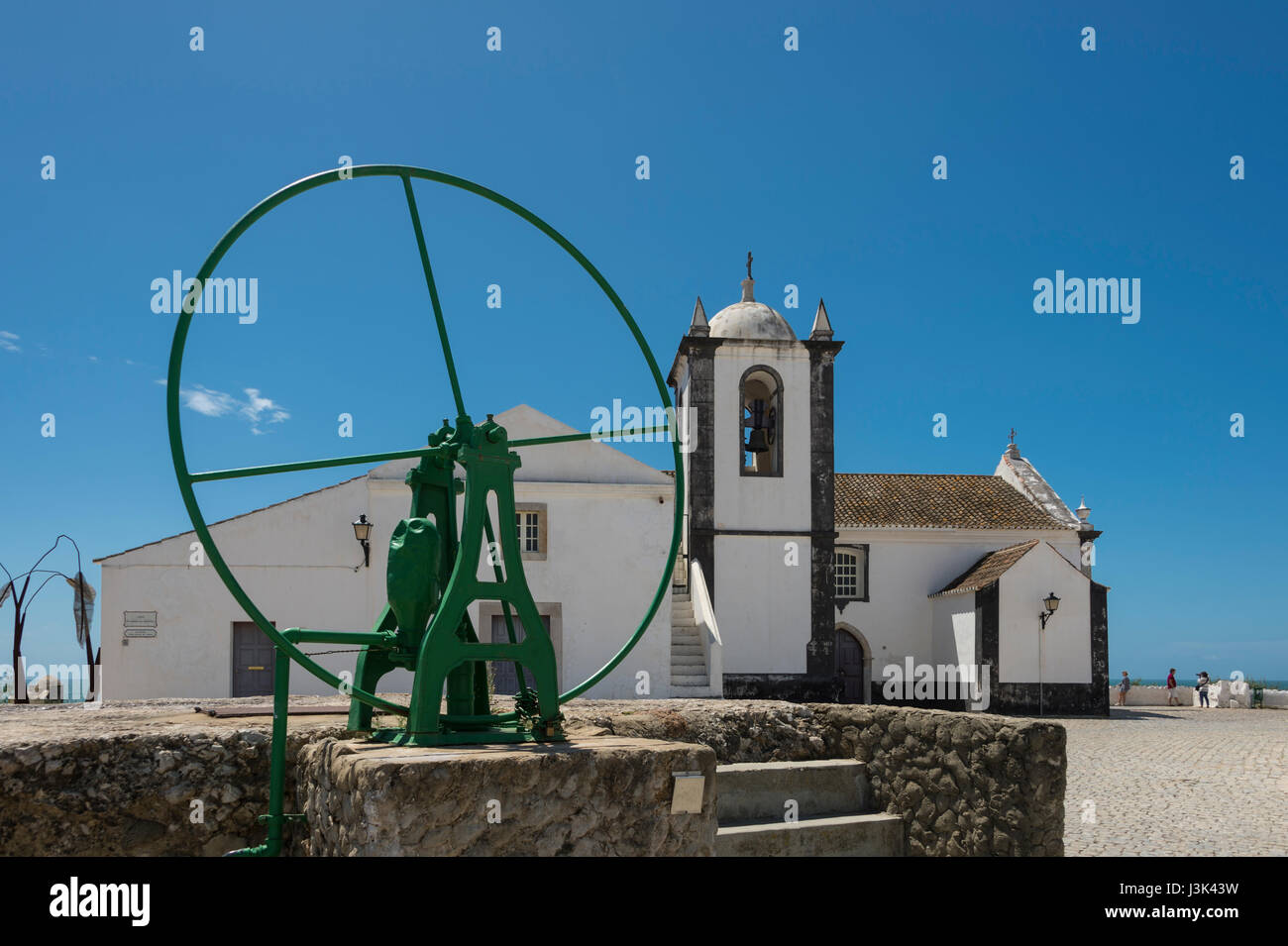 Kirche Cacela Velha Algarve Portugal Stockfoto