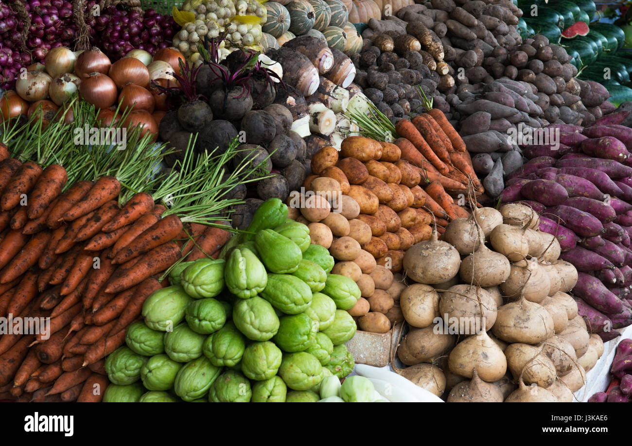 Obst-und Gemüsemarkt Stockfoto