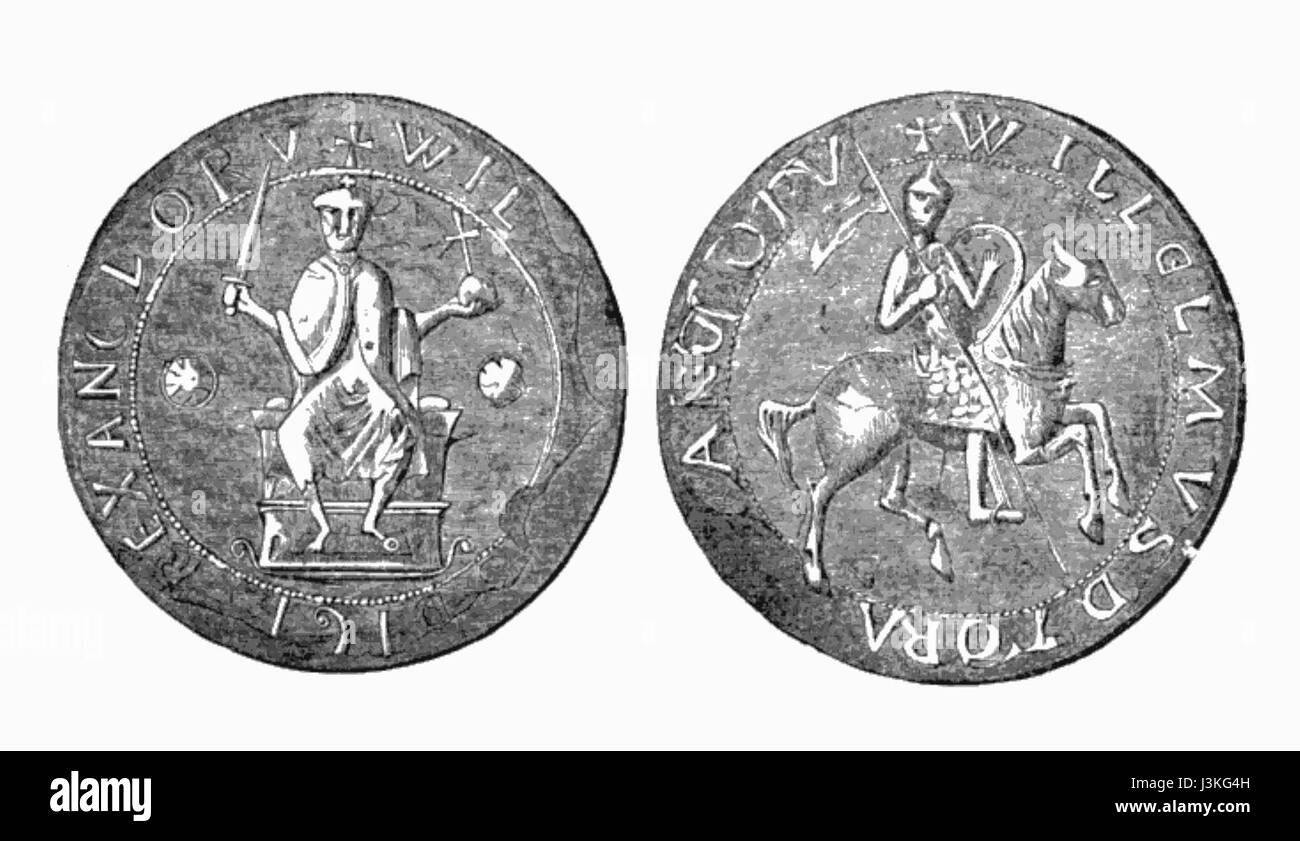 Große Siegel von William Rufus Stockfoto