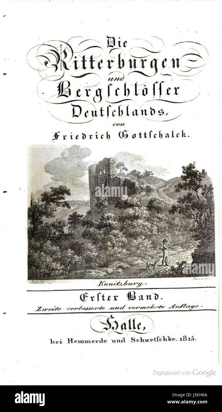 Im Mittelpunkt dieser Arbeit stehen die Ritterburgen Gottschalcks, die den architektonischen Stil und die historische Bedeutung dieser mittelalterlichen Bauten beschreiben. Stockfoto