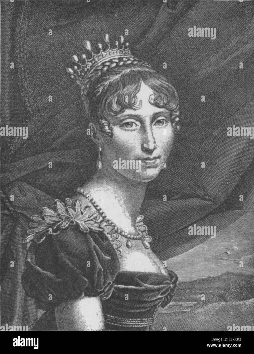 Hortense de Beauharnais war eine französische Königin und Tochter von Joséphine de Beauharnais. Ihre Rolle in der französischen Geschichte ist durch ihren Einfluss während der napoleonischen Ära geprägt. Stockfoto