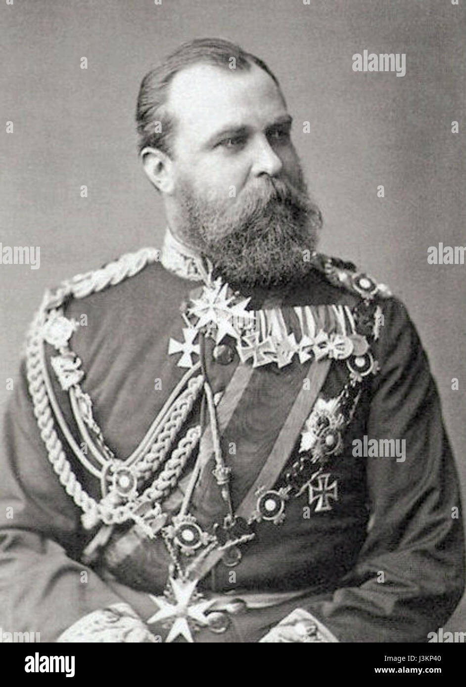 Großherzog Ludwig IV. Von Hessen war ein deutscher Adliger und Herrscher, der im 19. Jahrhundert über das Großherzogtum Hessen regierte und bedeutende politische und soziale Reformen in der Region überwachte. Stockfoto