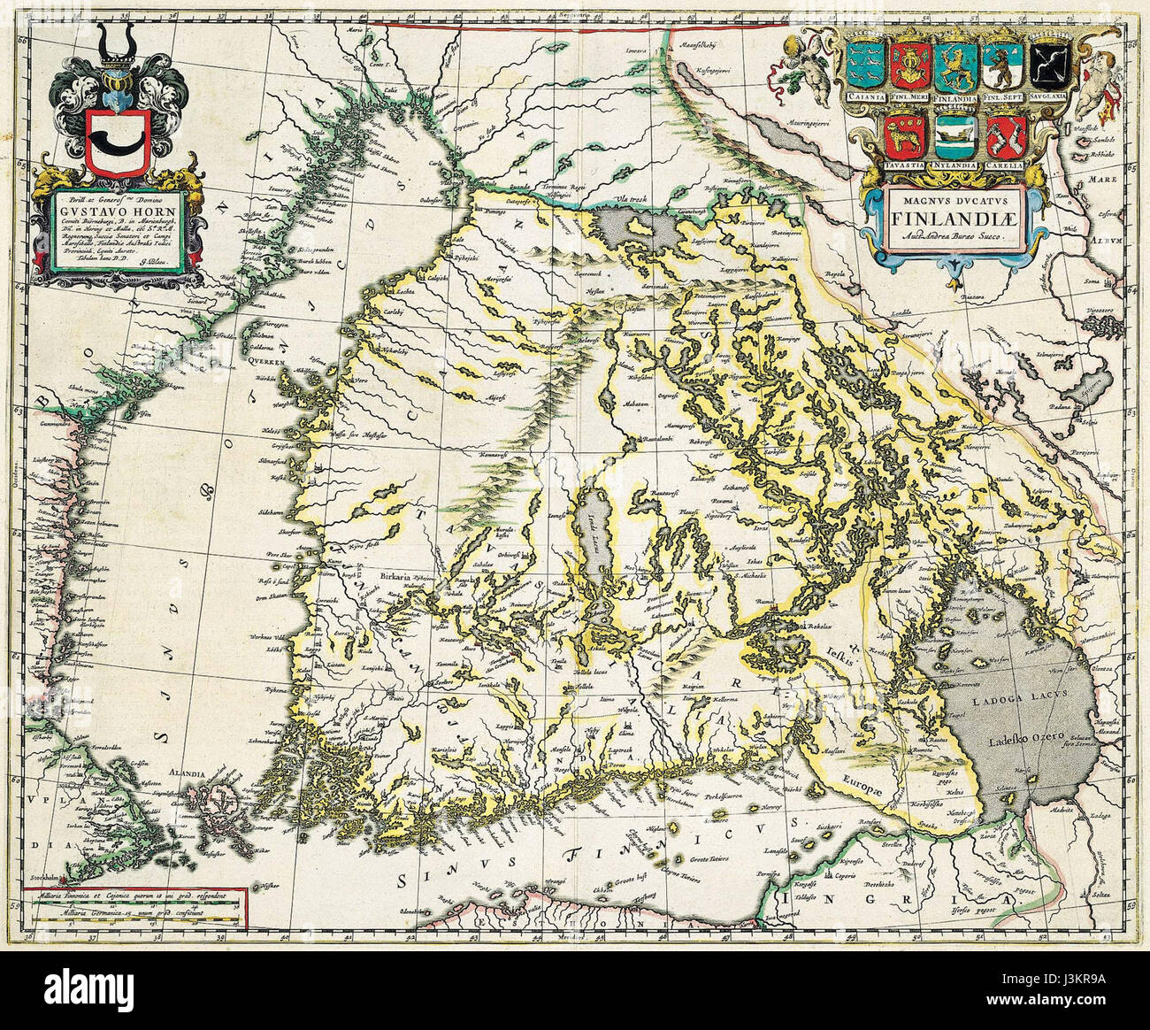 Das Großherzogtum Finnland wurde 1809 gegründet und war eine halbautonome Region unter dem Russischen Reich. Dieser Verweis auf das Jahr 1662 bezieht sich wahrscheinlich auf die Zeit, als Finnland Teil des schwedischen Reiches war, bevor das Großherzogtum gegründet wurde. Stockfoto