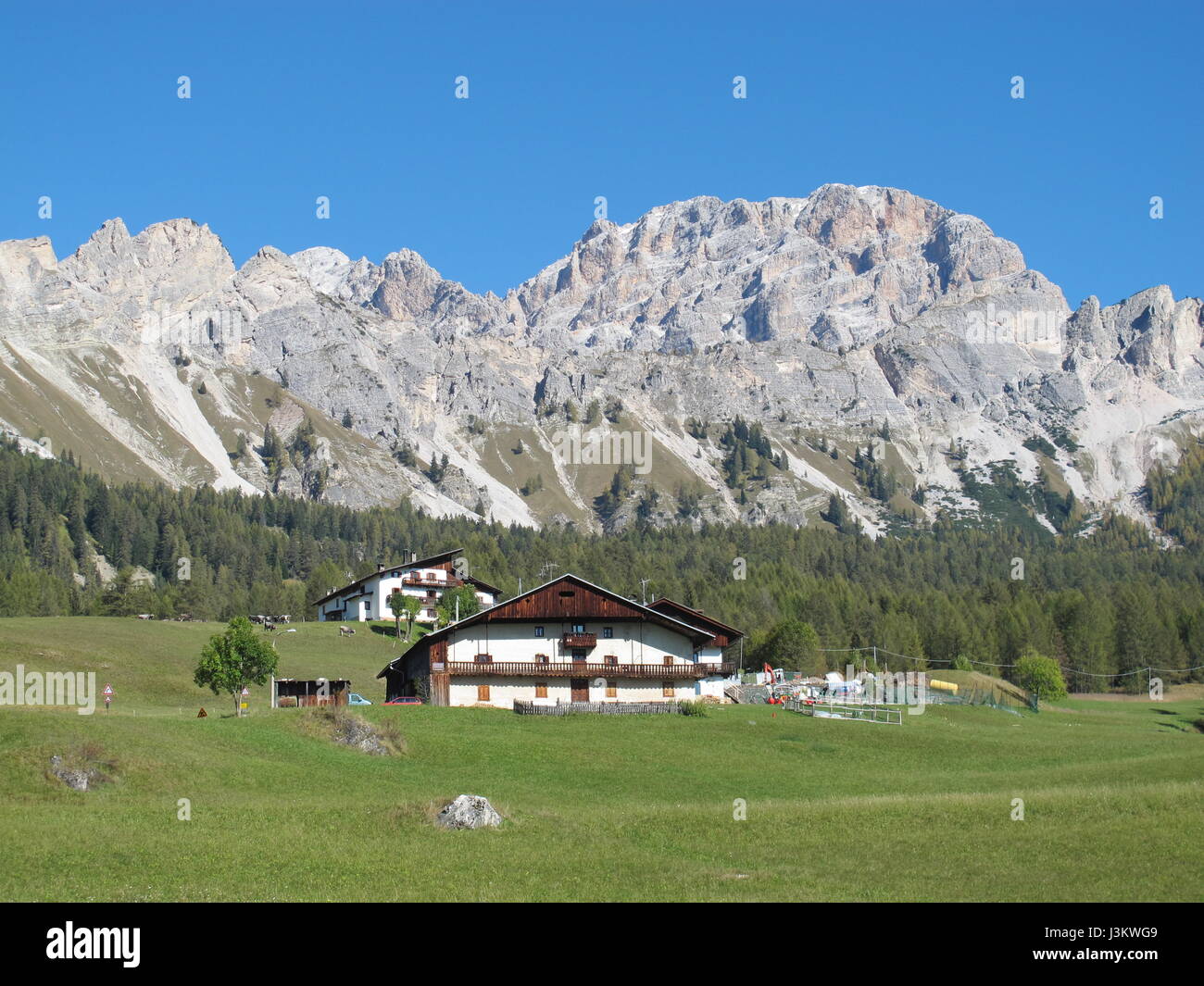 Dolomiten in der Nähe von Cortina d ' D'ampezzo Stockfoto