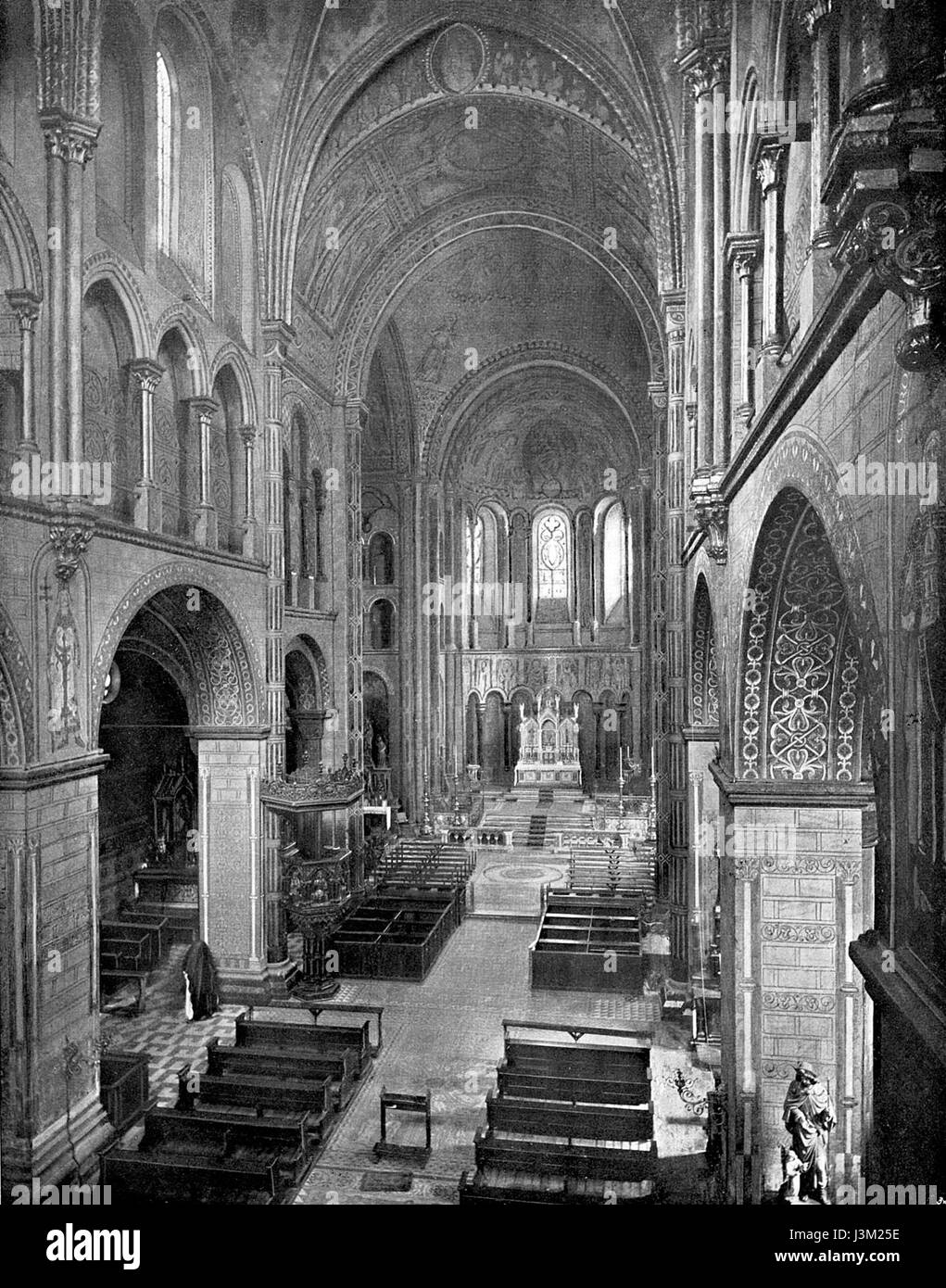 Brutto-St Martin Hauptschiff Radium Ostkonche Vor 1899 Stockfoto