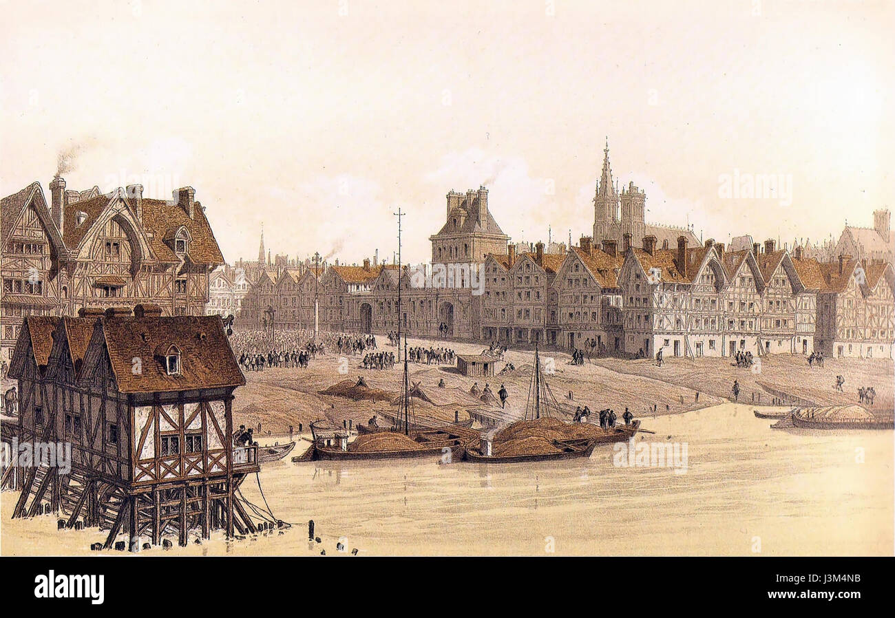 Hotel de Ville Paris Hoffbauer 1583 Stockfoto
