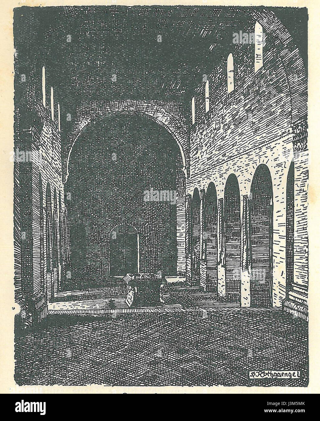Hohenstaufen bezieht sich auf eine deutsche Dynastie, die im Heiligen Römischen Reich einen bedeutenden Einfluss hatte, wobei Waldeyer Hartz als wahrscheinlicher Hinweis auf eine historische Figur oder ein Familienmitglied angesehen wird. Stockfoto