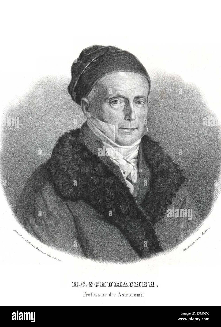 Heinrich Christian Schumacher Stockfoto