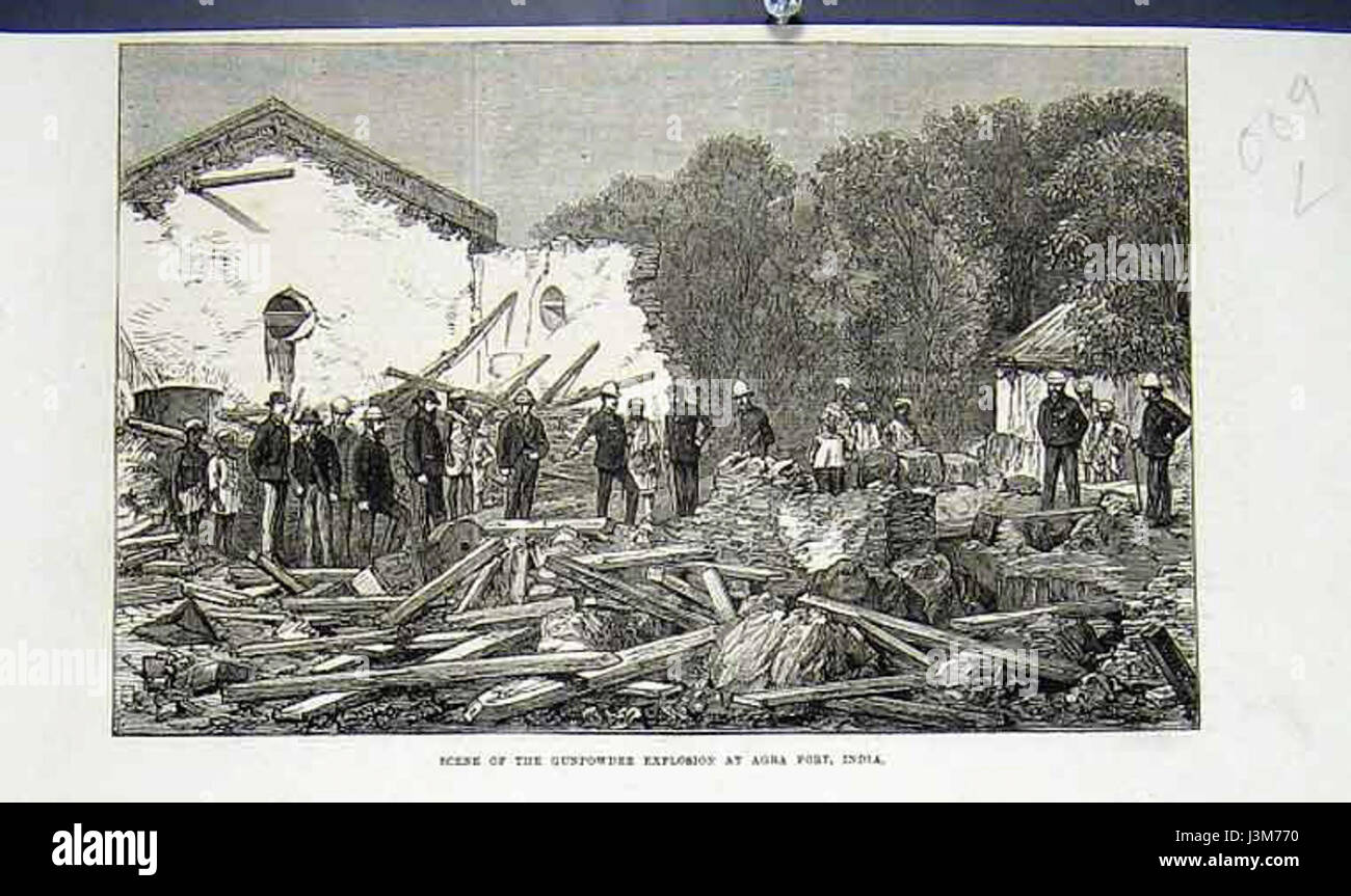 Gunpowderexplosion Stockfoto