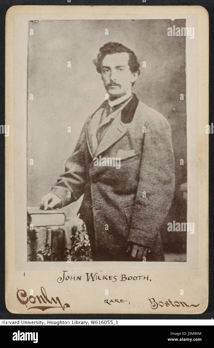 Harvard-Theater Sammlung John Wilkes Booth TCS 1.3153 Stockfoto