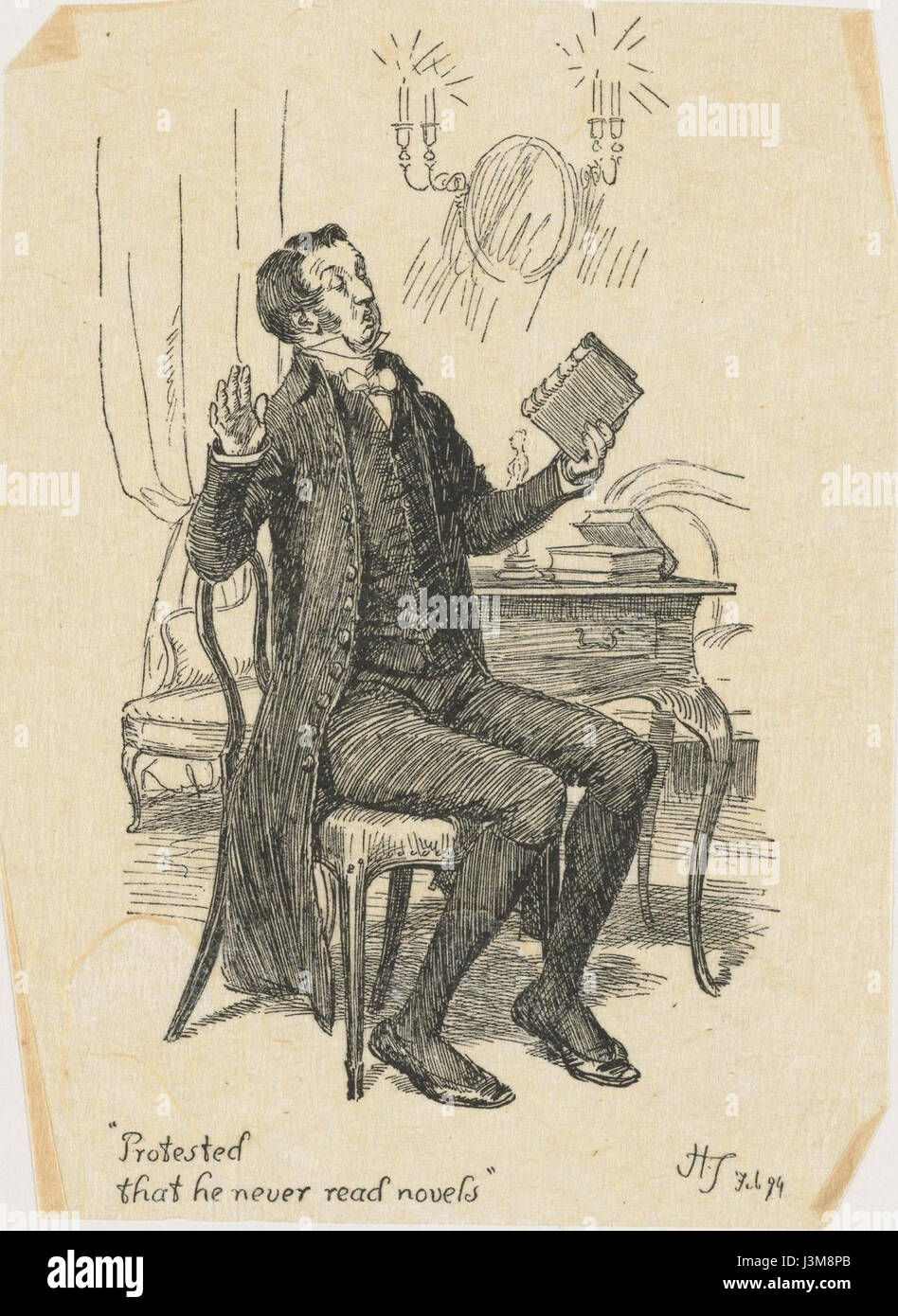 Houghton Typ 805.94.8320 Pride and Prejudice, 1894, protestierte Hugh Thomson Stockfoto