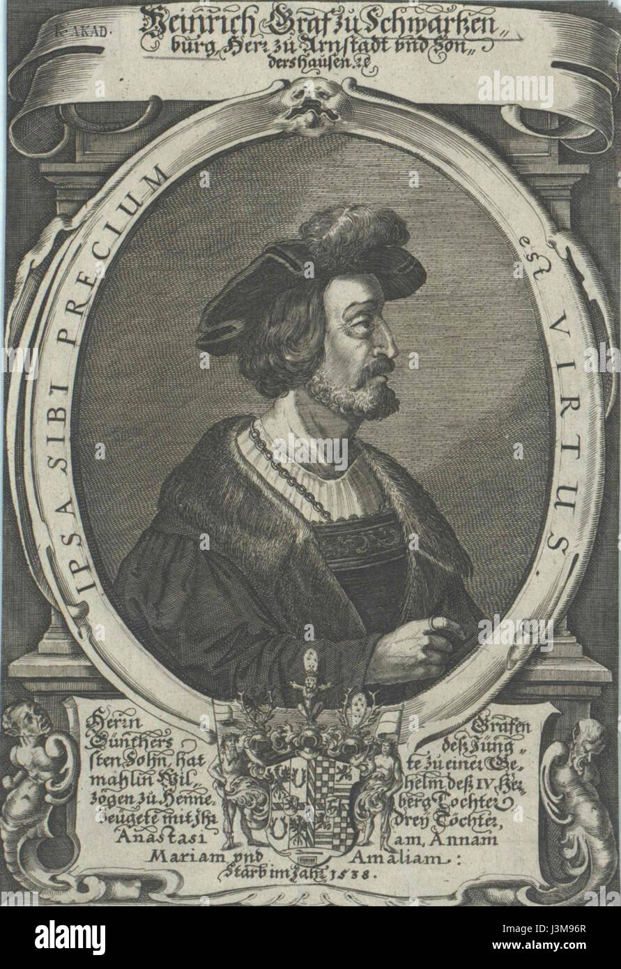 Heinrich XXXII von Schwarzburg Stockfoto