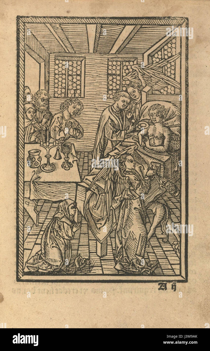 Houghton Typ Inc 2924 Ars moriendi A bezieht sich auf ein Werk, das mit dem Ars Moriendi, einem mittelalterlichen Manuskript oder gedruckten Text über die Kunst des Sterbens, zusammenhängt. Das „A“ weist wahrscheinlich auf eine bestimmte Version oder Veröffentlichung des Textes hin. Stockfoto Houghton Typ Inc 2924 Ars moriendi A bezieht sich auf ein Werk, das mit dem Ars Moriendi, einem mittelalterlichen Manuskript oder gedruckten Text über die Kunst des Sterbens, zusammenhängt. Das „A“ weist wahrscheinlich auf eine bestimmte Version oder Veröffentlichung des Textes hin. Stockfoto
