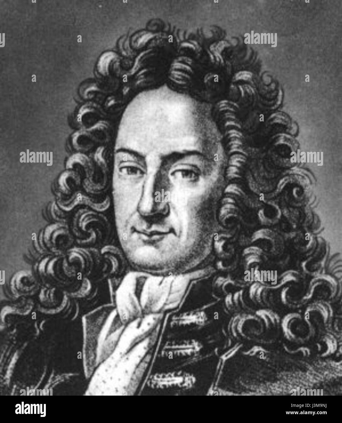 Gottfried Wilhelm Leibniz Stockfoto