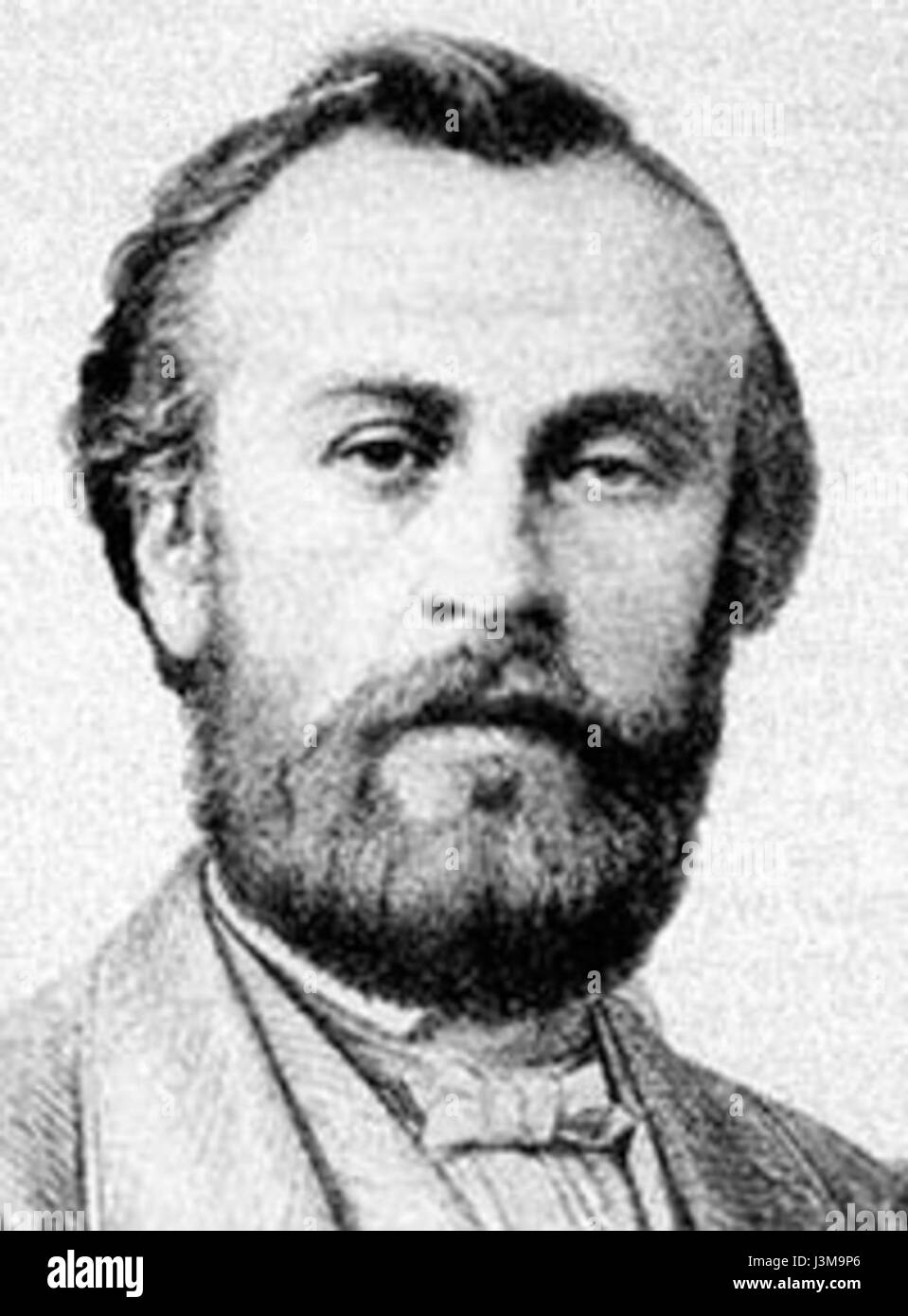 Dieses Porträt zeigt eine Figur namens Giffard, wahrscheinlich eine prominente Persönlichkeit aus dem 18. Oder 19. Jahrhundert, die ihre Ähnlichkeit in einem eleganten Gemälde oder Gravur zeigt. Stockfoto