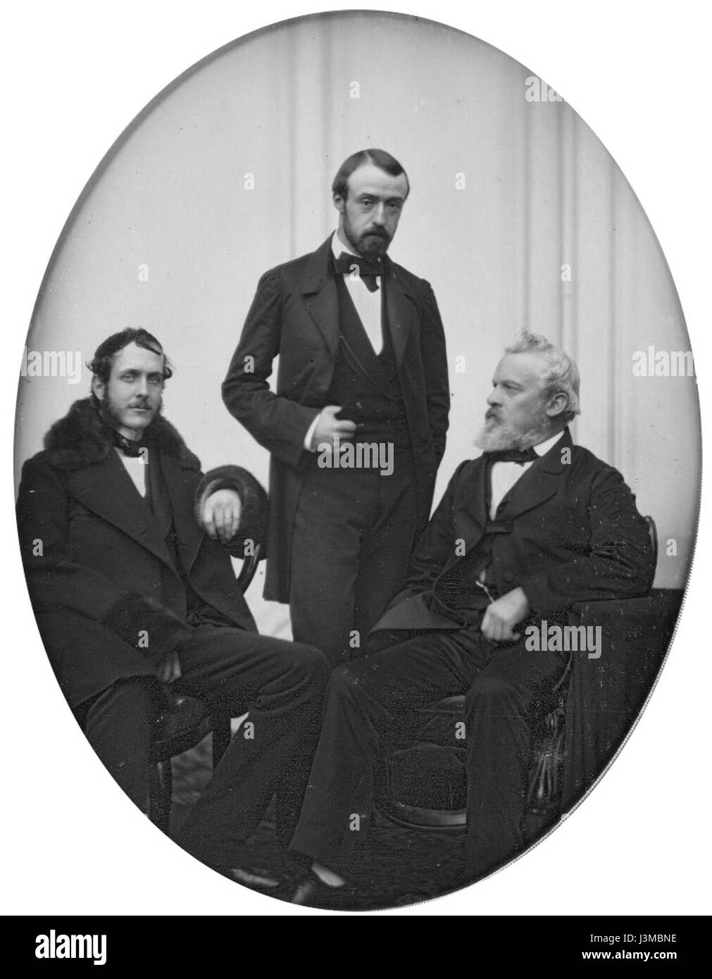 Der Harvard Daguerreotype, katalogisiert als sag 168.70.1, ist ein frühes fotografisches Porträt, das mit dem Daguerreotypverfahren aufgenommen wurde. Diese ovale Fotografie ist ein wichtiges Beispiel für die Fototechnik des 19. Jahrhunderts. Stockfoto