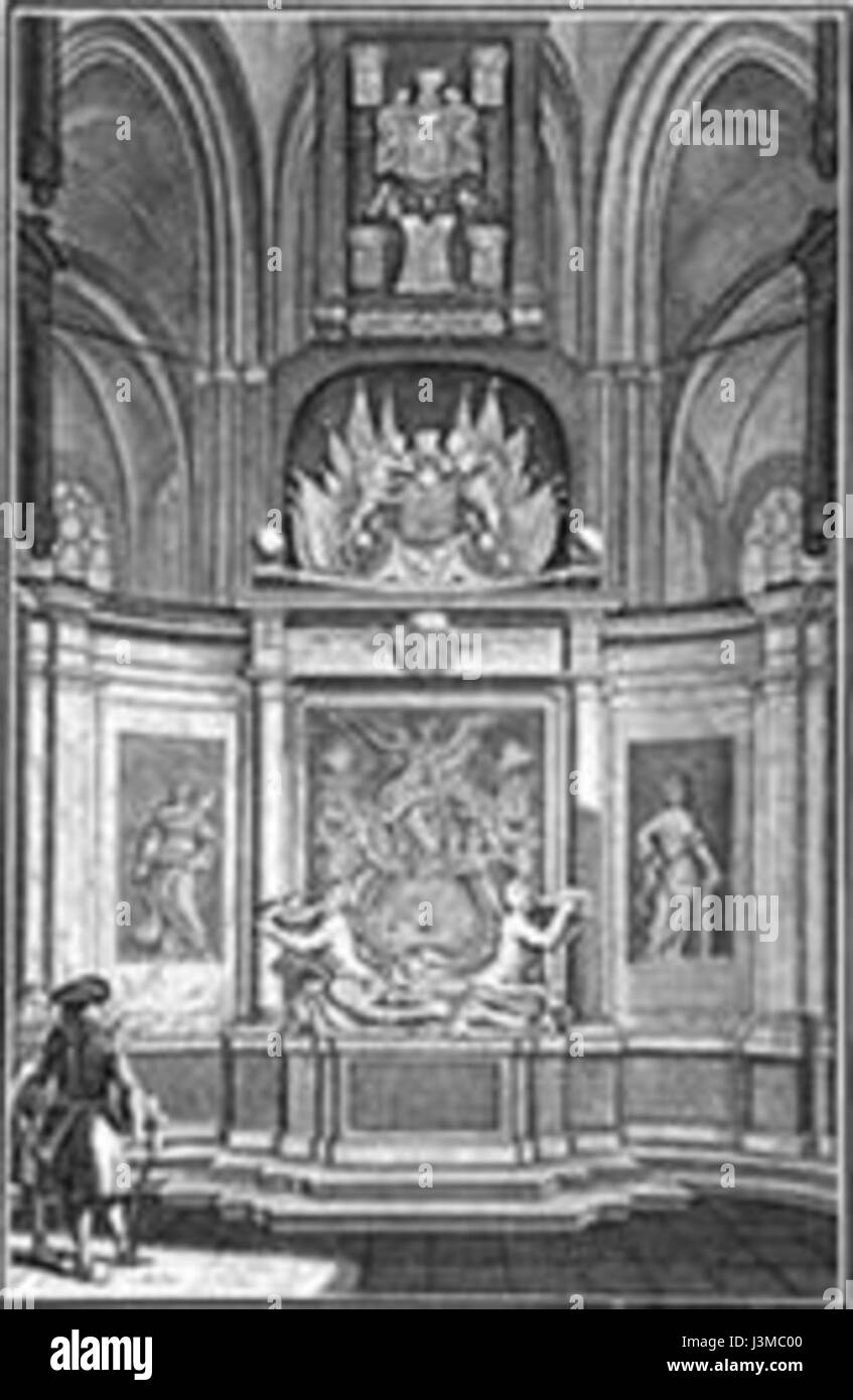 Graf van de Ruyter in de Nieuwe Kerk in Amsterdam Stockfoto