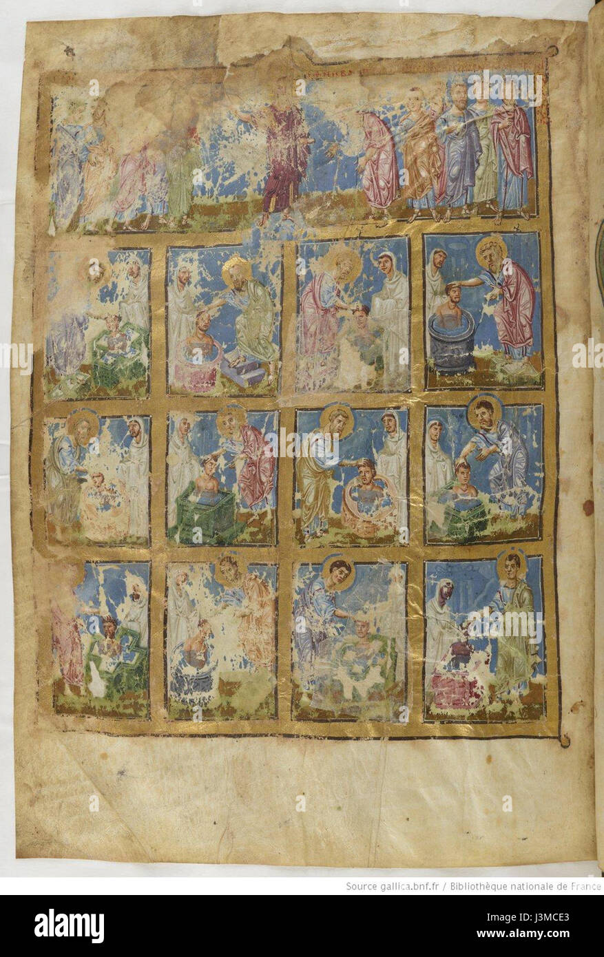 Homilien des Gregor der Theologe Gr. 510, f 864 Stockfoto