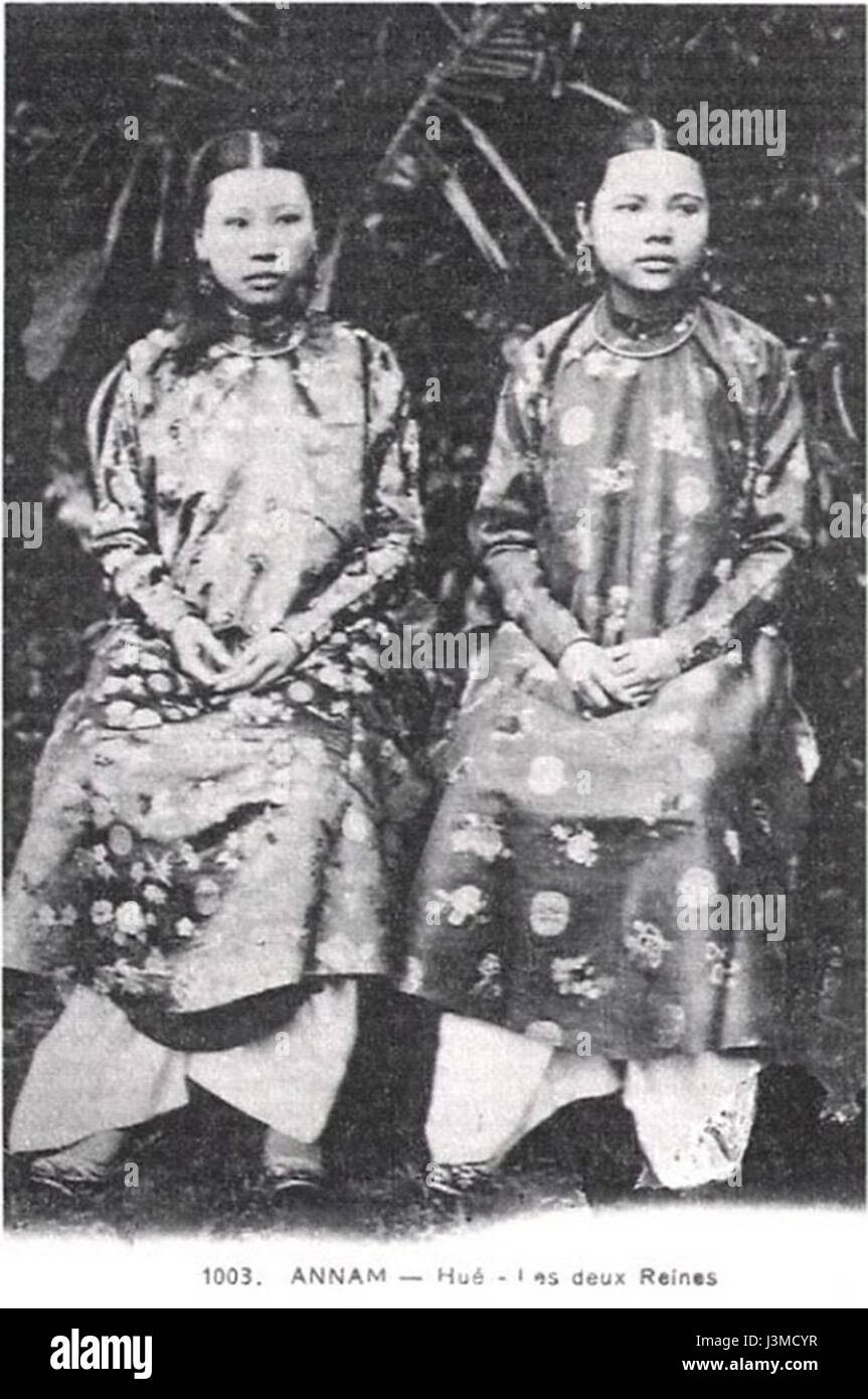 Der Titel bezieht sich auf ein Kunstwerk oder eine historische Bezugnahme auf den vietnamesischen Kaiser Thanh Thai, der oft mit seiner Herrschaft und politischen Geschichte in Verbindung gebracht wird. Stockfoto