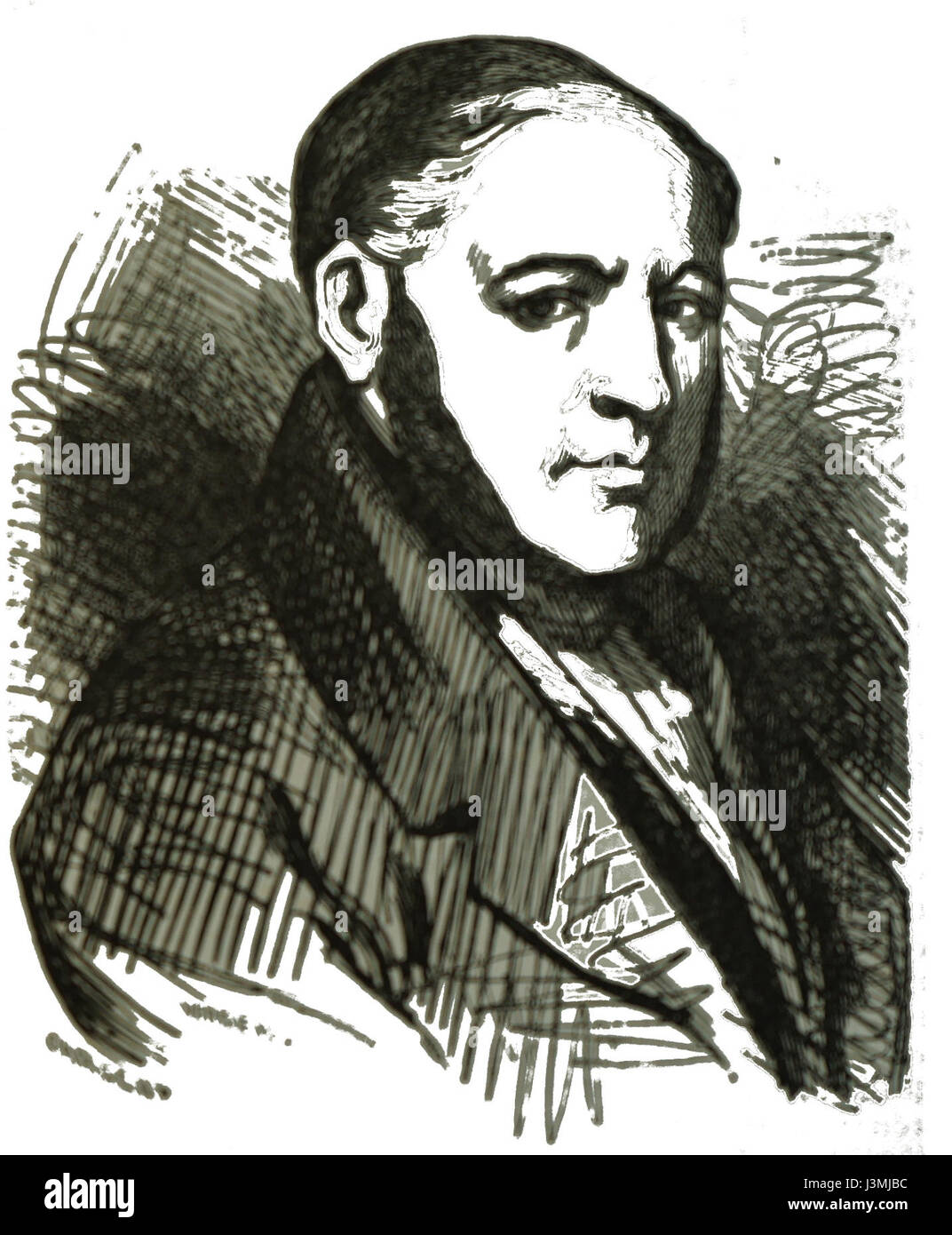 Henri Gambey, ein Künstler oder Handwerker, bekannt für seine Beiträge zum Design oder zur Kunst, wahrscheinlich aus dem 18. Oder 19. Jahrhundert, ist für seinen unverwechselbaren Stil und seine Handwerkskunst bekannt. Stockfoto