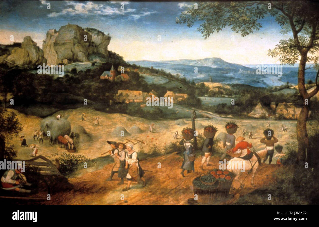 Heuernte, Pieter Brueghel der ältere Stockfoto
