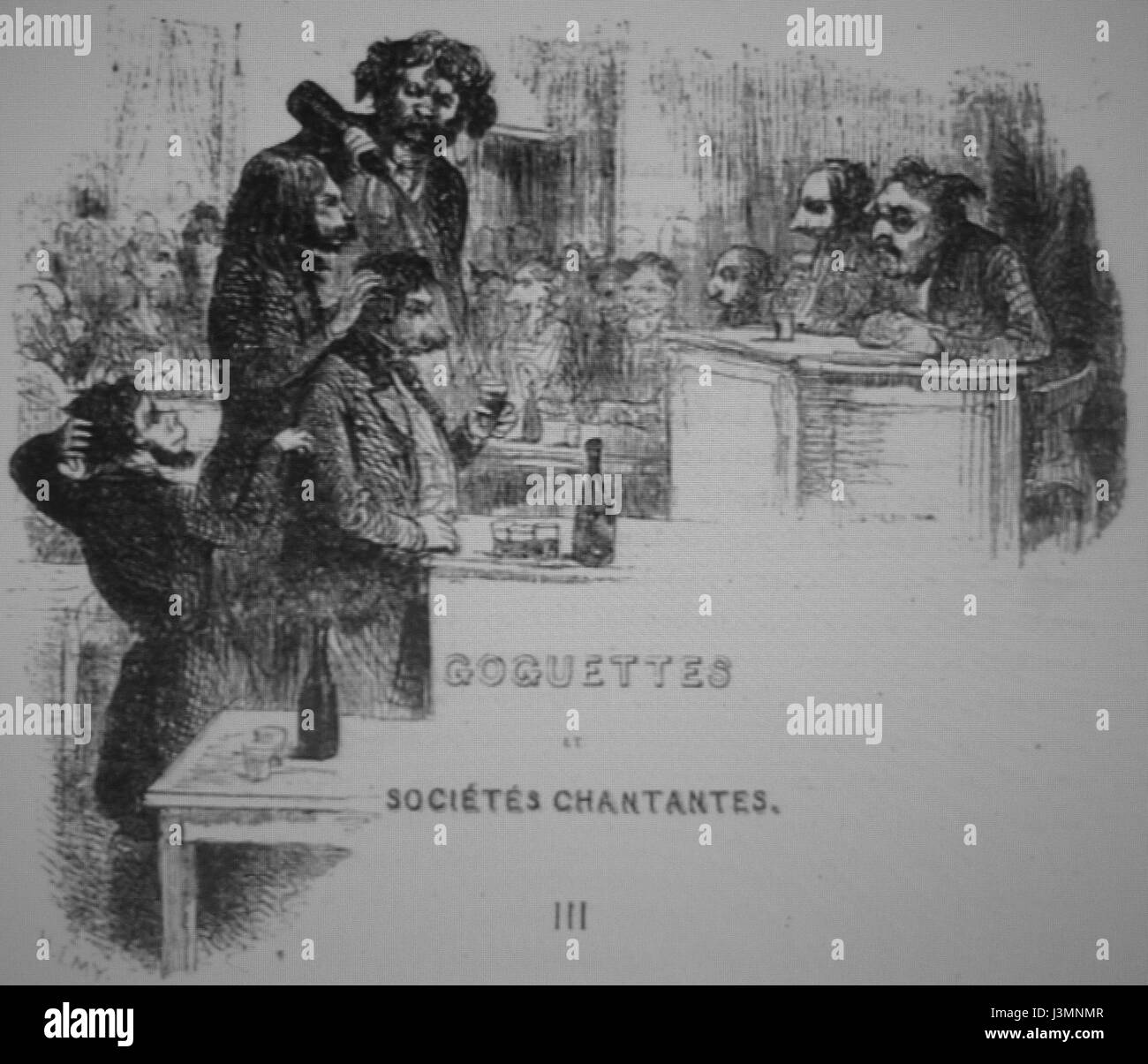 Goguette Vue Par Henri Emy Stockfoto