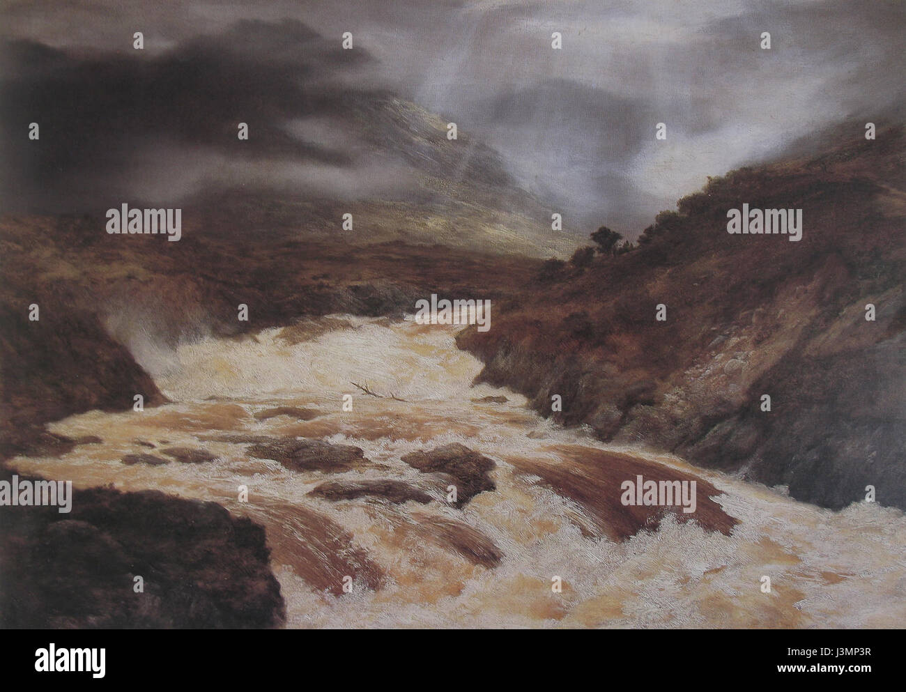 Graham Peter Flut in den Highlands 1868 Stockfoto