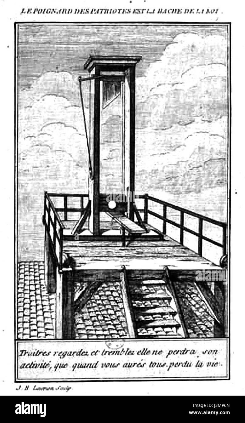 Guillotine JB Louvion Stockfoto