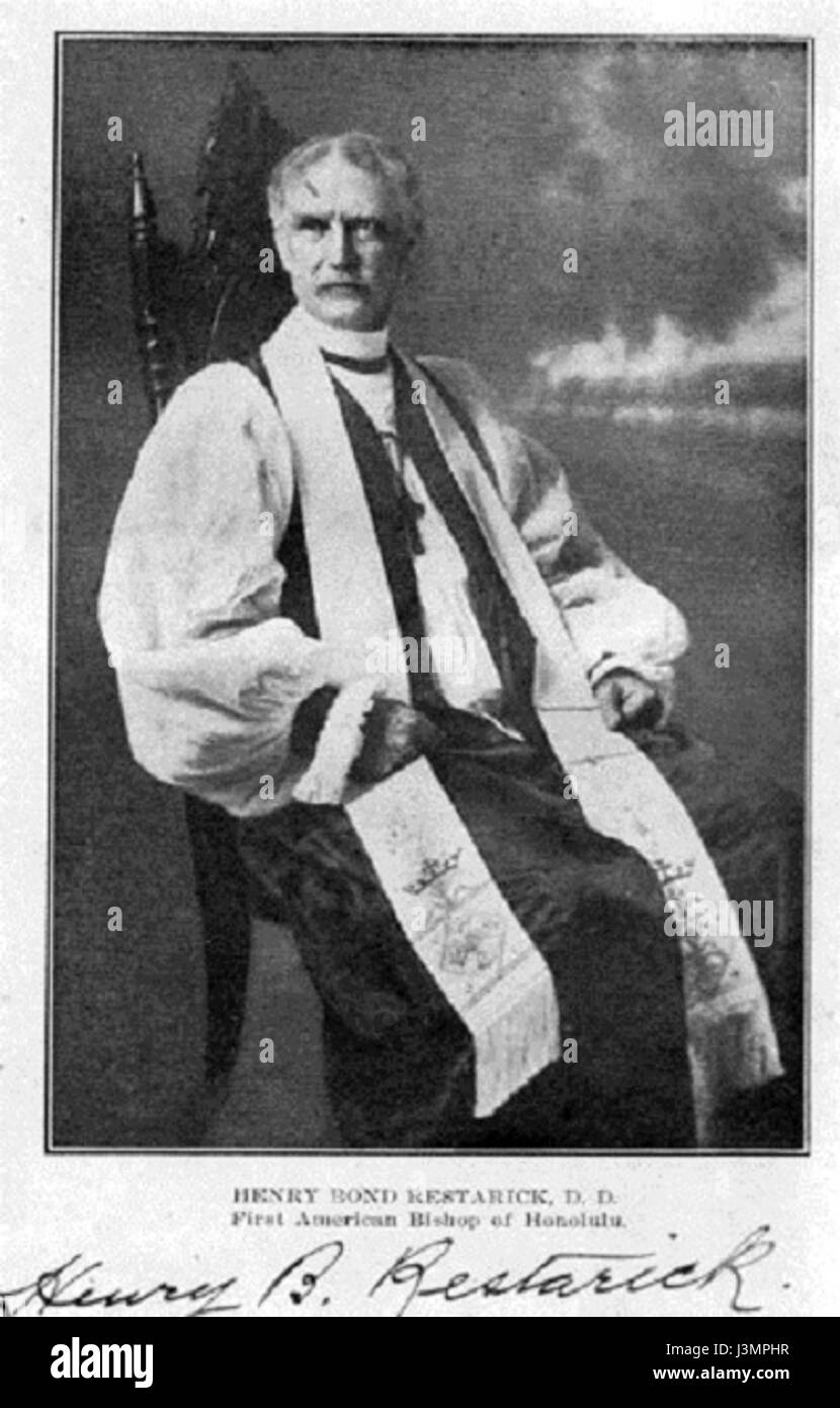 Henry Bond Restarick war 1924 eine prominente Persönlichkeit, bekannt für seine Beiträge zu seinem Fachgebiet, das Arbeiten in Kunst, Politik oder sozialem Aktivismus beinhaltete. Spezifische Details zu seinem Leben und seiner Wirkung finden sich in verwandten historischen oder biografischen Aufzeichnungen. Stockfoto
