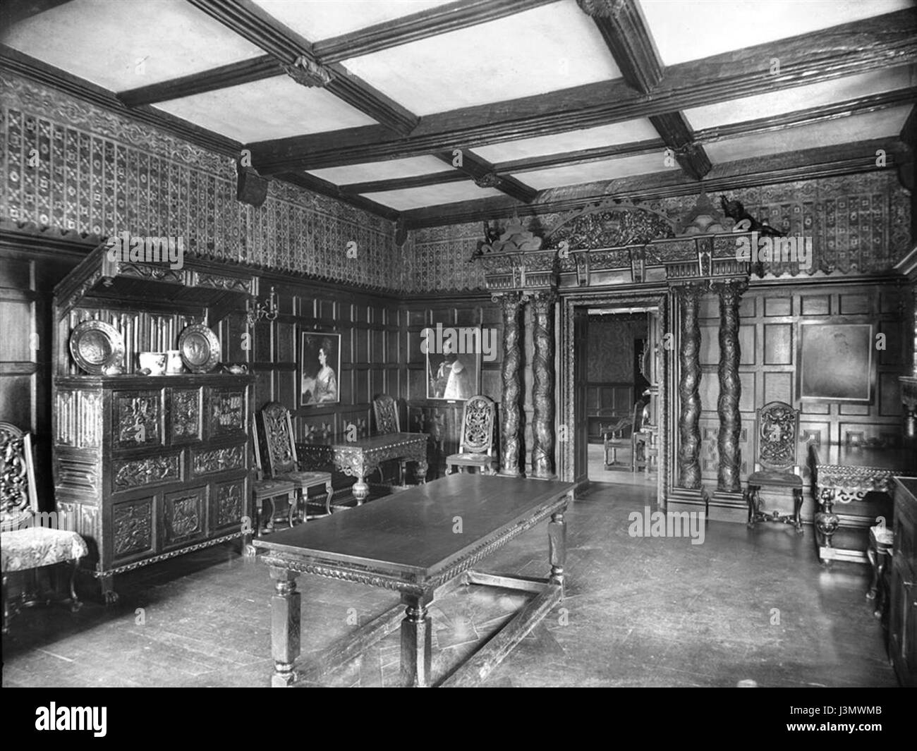 Gwydir Burg-Speisesaal Stockfoto