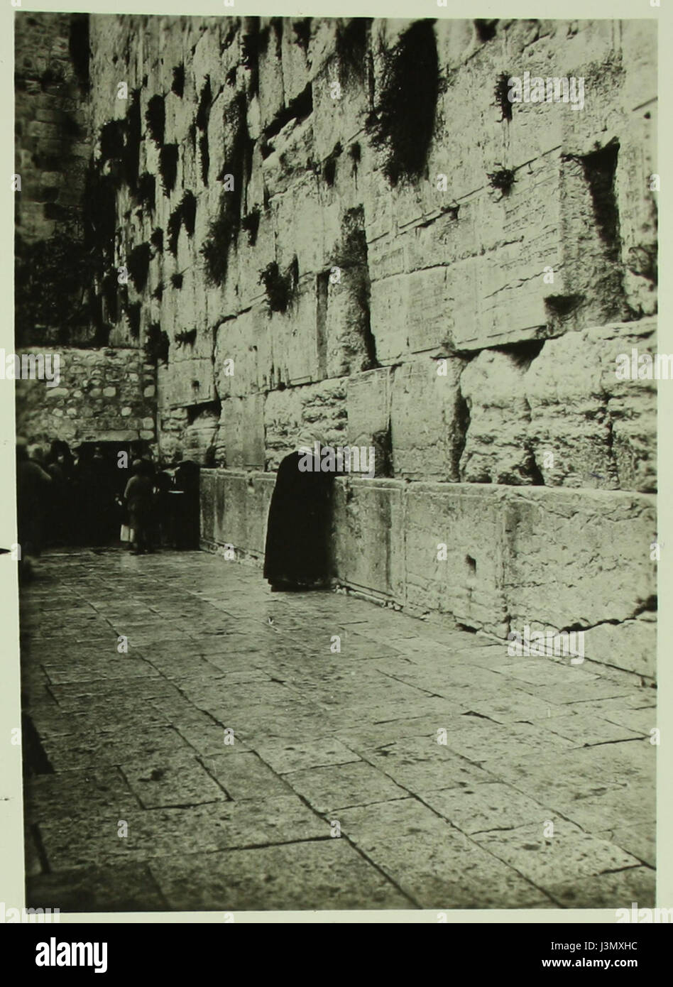 Historische Bilder der Klagemauer 1920 C SR 016a Stockfoto