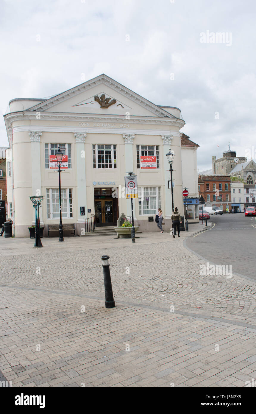 Romsey Hampshire Vereinigtes Königreich-24 April 2017: Barclays Bank in Romsey High Street Stockfoto