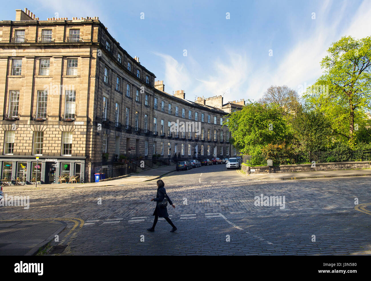 Royal Circus in Edinburghs Neustadt. Entworfen vom Architekten William Playfair im 19. Jahrhundert wurde zum UNESCO-Weltkulturerbe im Jahr 1995 bezeichnet. Stockfoto