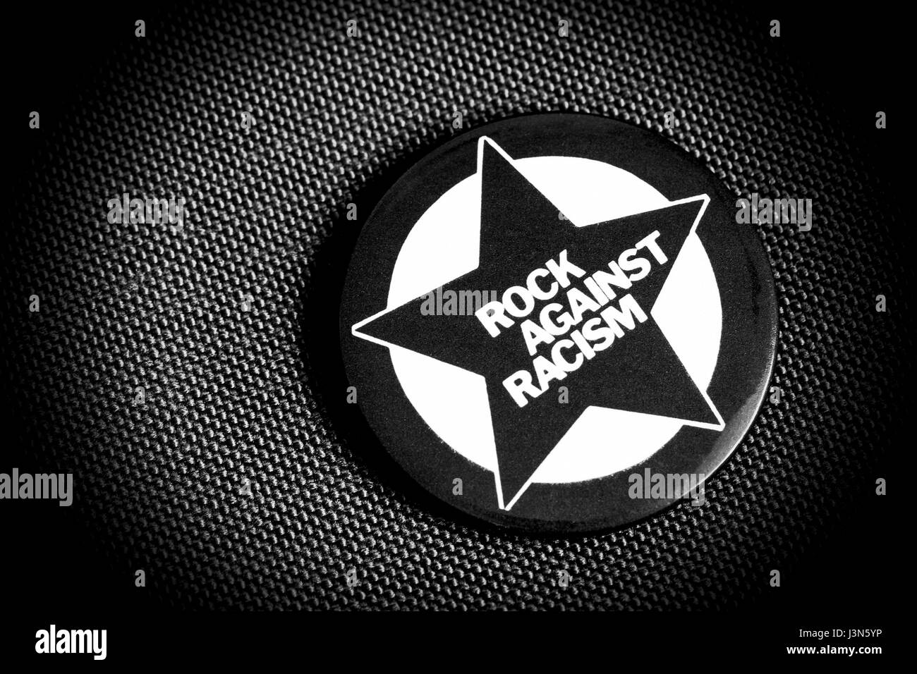 Rock Against Racism - Abzeichen Stockfoto