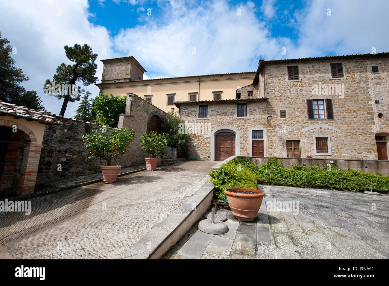 Castello d'Albola, Radda in Chianti, Toskana, Italien, Europa Stockfoto