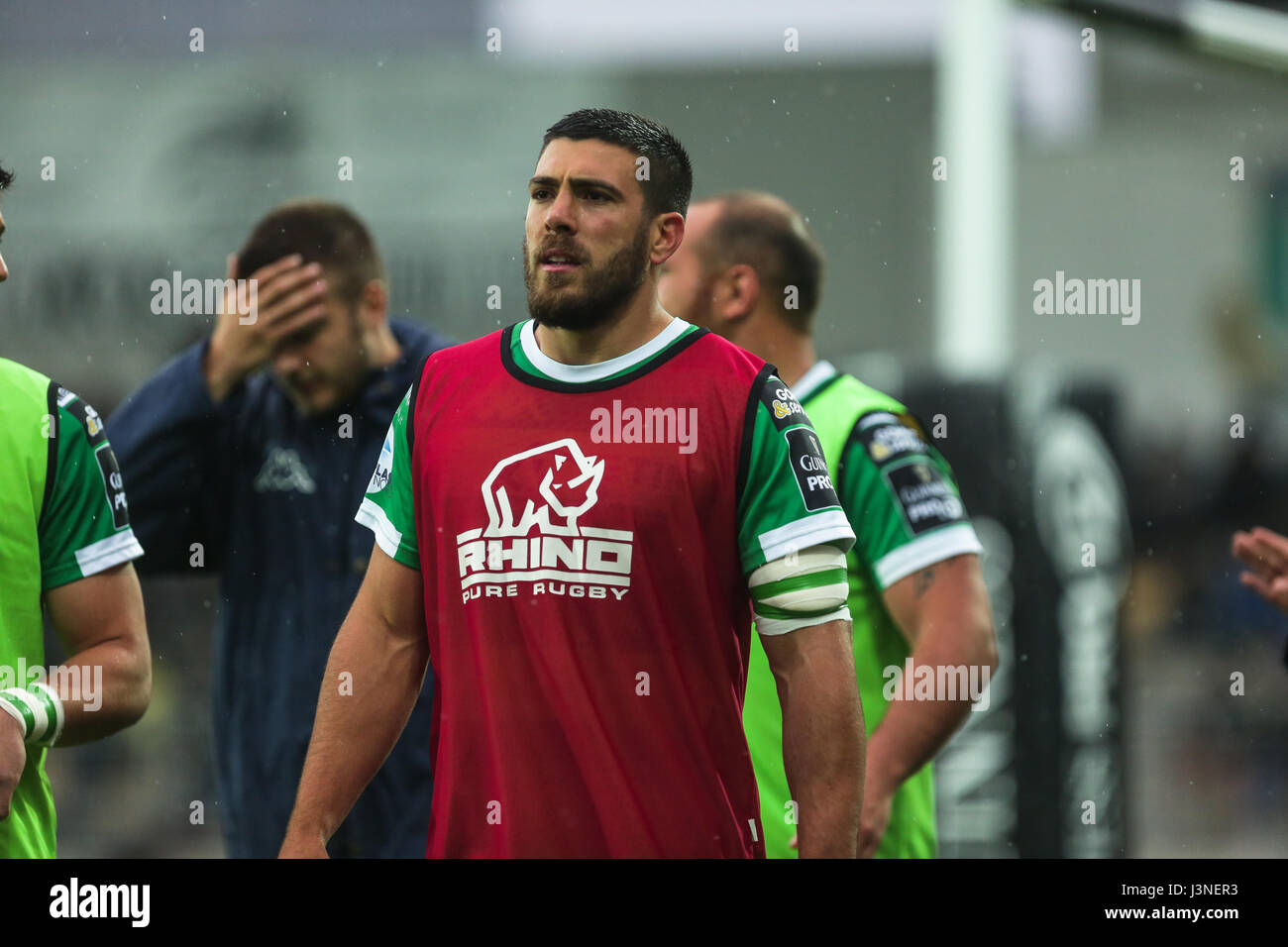 Parma,Italy.06th Mai 2017. Benettons scrum halb Edoardo Gori während der warmen in der Partie gegen Zebre in Guinness Pro12 © Massimiliano Carnabuci/Alamy Nachrichten Stockfoto